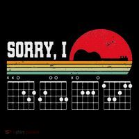 Sorry I Dgaf Hidden Message Guitar Ornament thumb 1