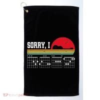 Sorry I Dgaf Hidden Message Guitar Golf Towel thumb 0