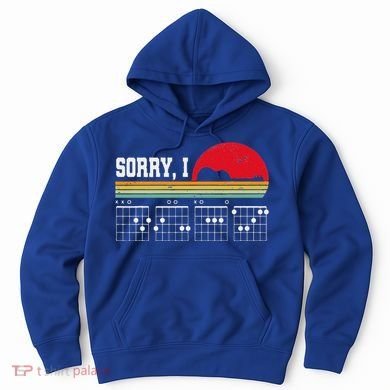 Sorry I Dgaf Hidden Message Guitar Hoodie