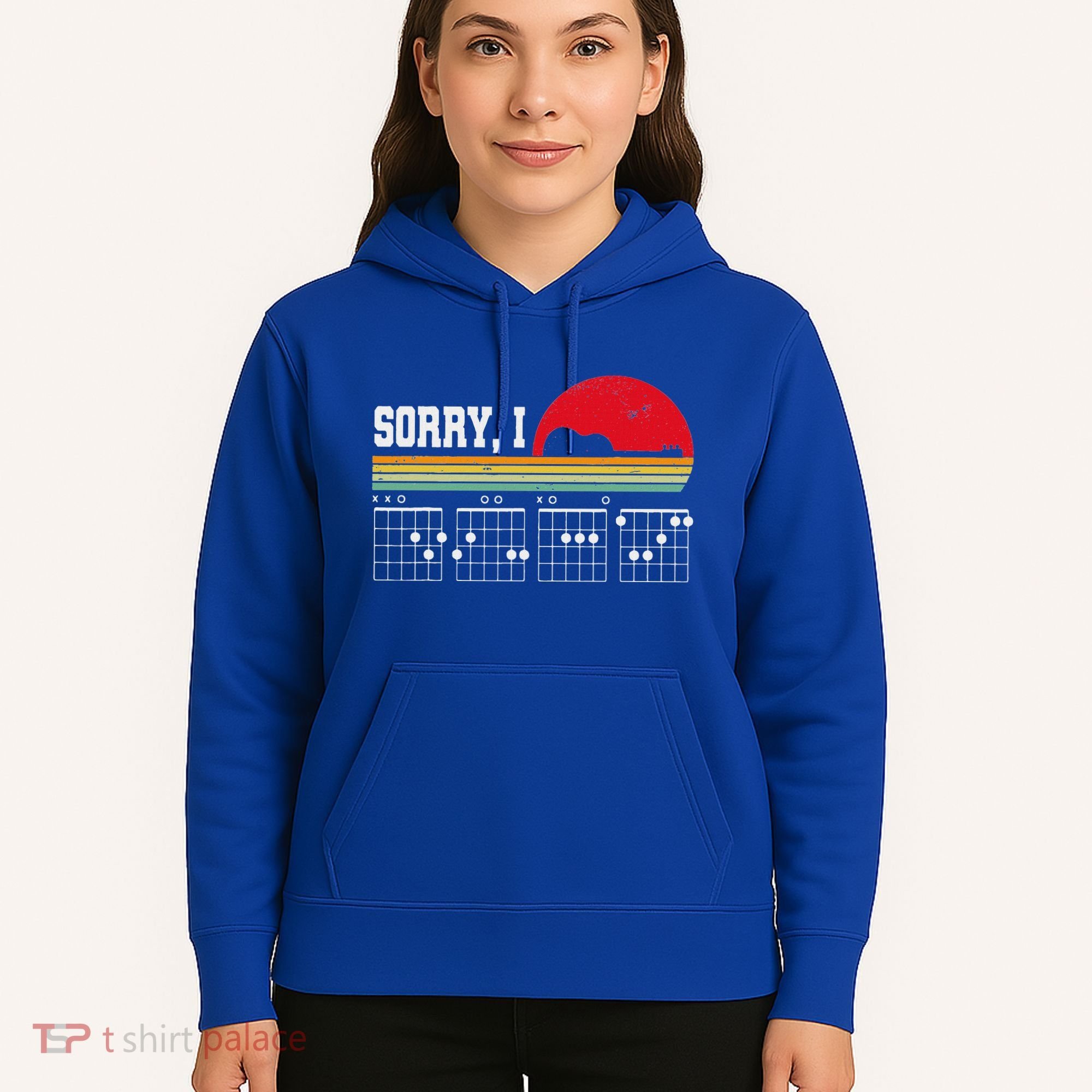 Sorry I Dgaf Hidden Message Guitar Hoodie