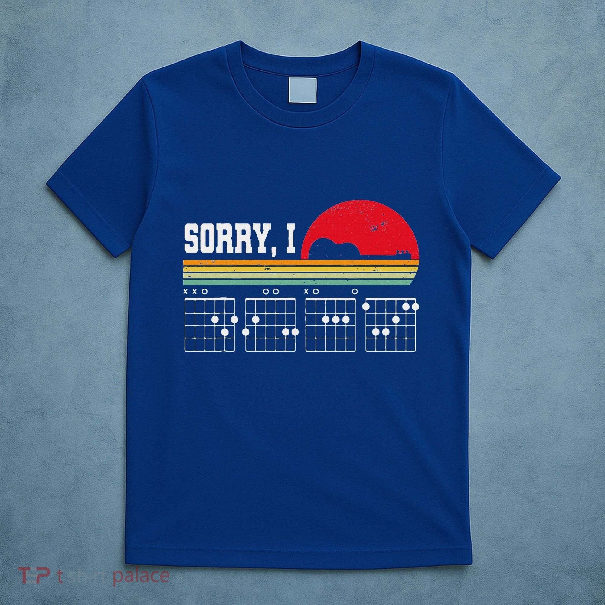 Sorry I Dgaf Hidden Message Guitar T-Shirt