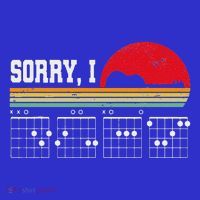 Sorry I Dgaf Hidden Message Guitar T-Shirt thumb 7