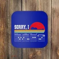 Sorry I Dgaf Hidden Message Guitar Coaster thumb 0