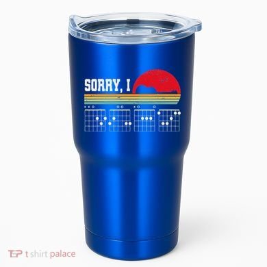 Sorry I Dgaf Hidden Message Guitar Tumbler