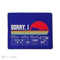 Sorry I Dgaf Hidden Message Guitar Mousepad thumb 0