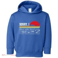 Sorry I Dgaf Hidden Message Guitar Toddler Hoodie thumb 0