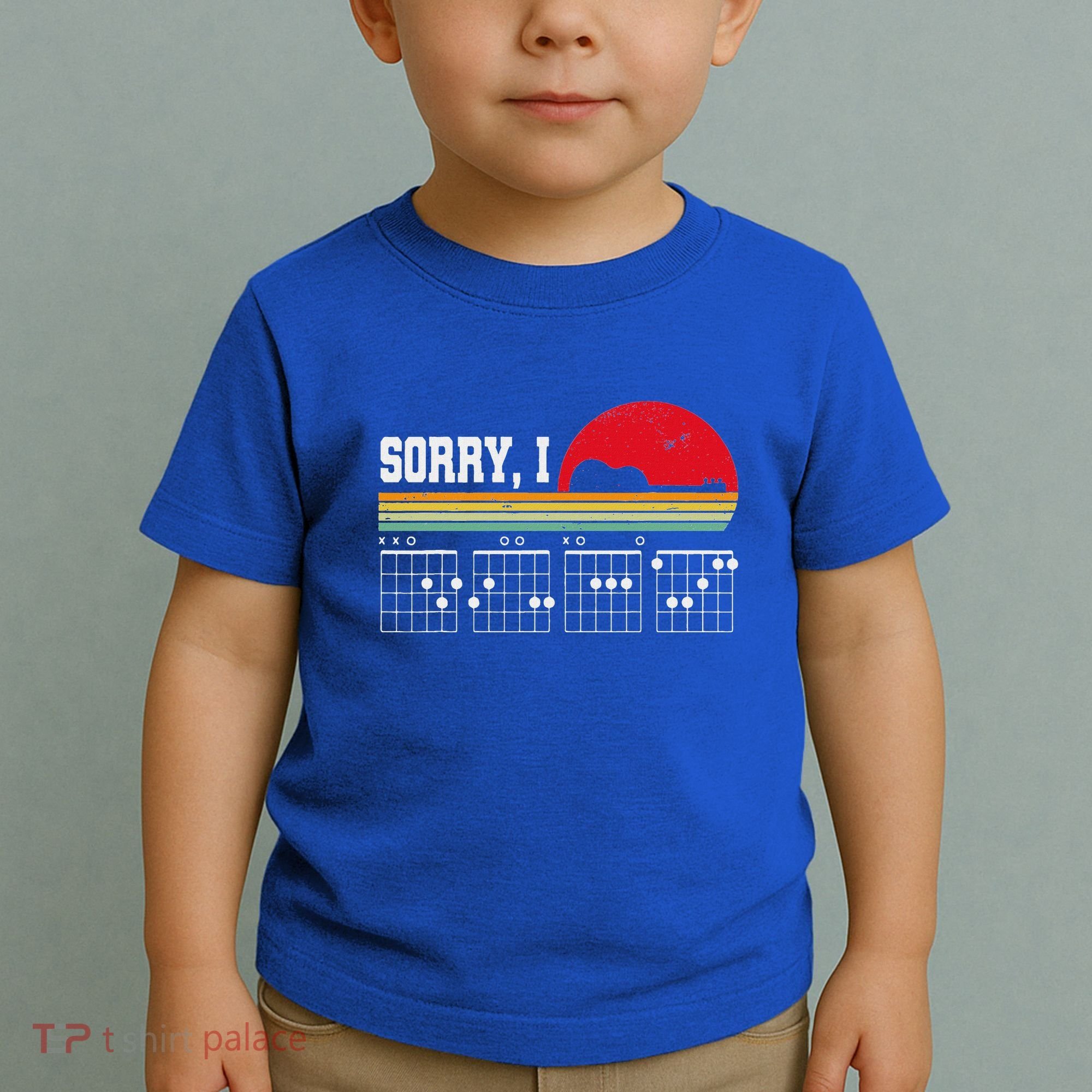 Sorry I Dgaf Hidden Message Guitar Toddler T-Shirt