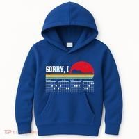 Sorry I Dgaf Hidden Message Guitar Kids Hoodie thumb 0