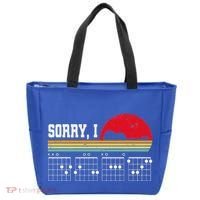 Sorry I Dgaf Hidden Message Guitar Tote Bag thumb 0
