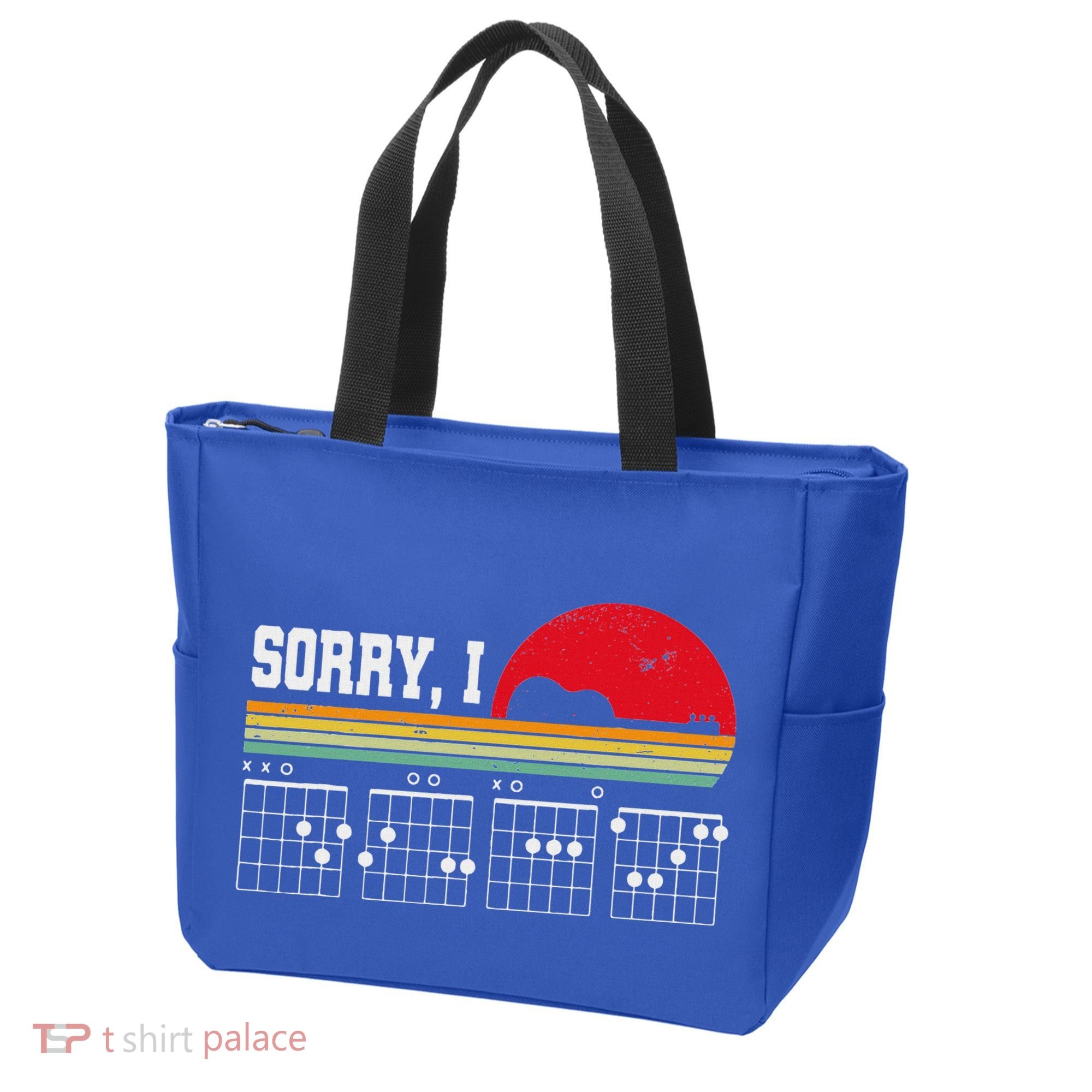 Sorry I Dgaf Hidden Message Guitar Tote Bag