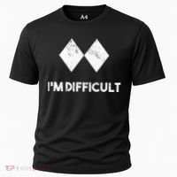 Ski I'm Difficult Skiing Skier Snowboard Snowboarder Gift Cooling Performance Crew T-Shirt thumb 0