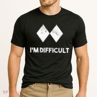 Ski I'm Difficult Skiing Skier Snowboard Snowboarder Gift Cooling Performance Crew T-Shirt thumb 2