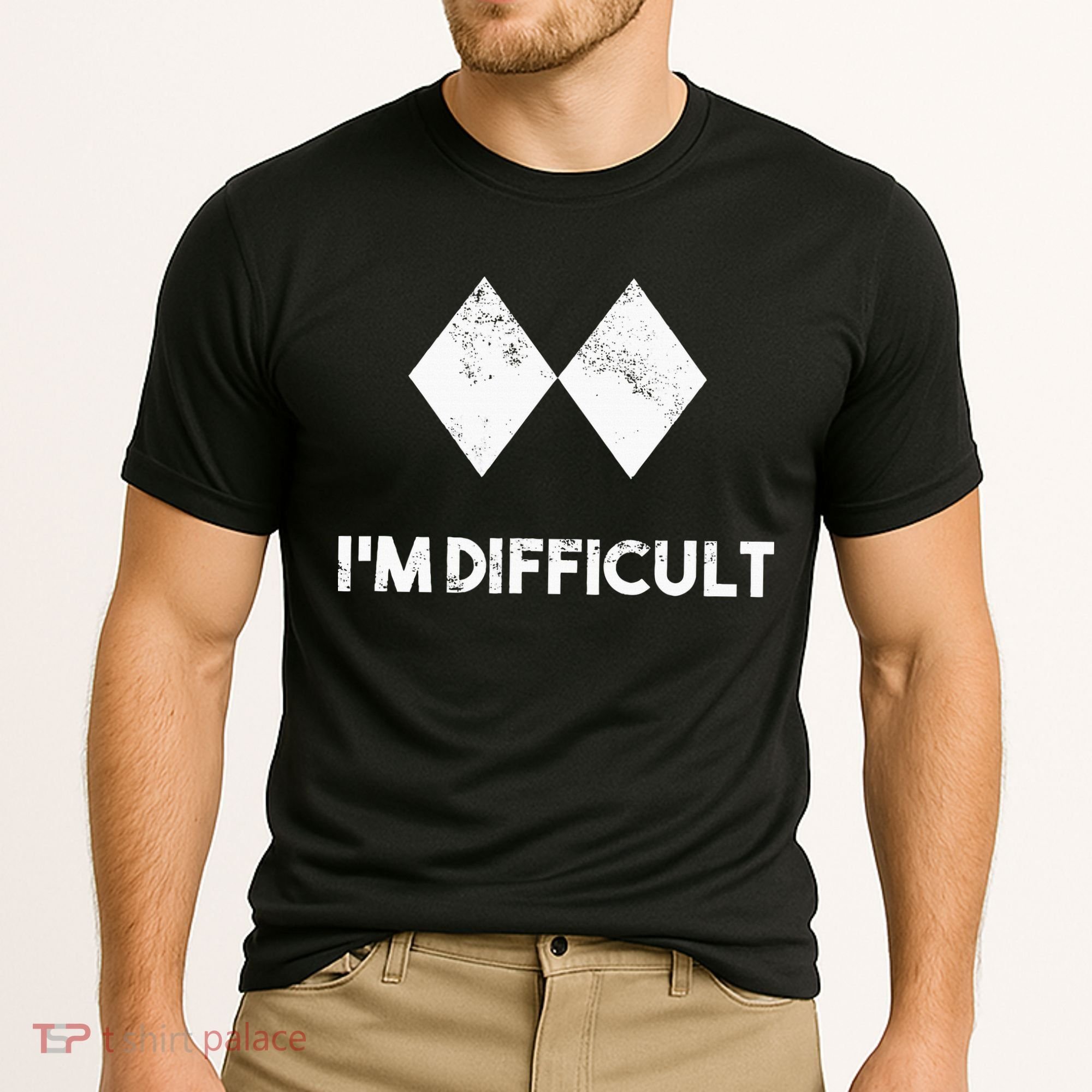 Ski I'm Difficult Skiing Skier Snowboard Snowboarder Gift Cooling Performance Crew T-Shirt