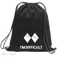 Ski I'm Difficult Skiing Skier Snowboard Snowboarder Gift Sweatshirt Cinch Pack Bag thumb 0
