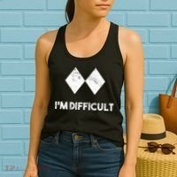 Ski I'm Difficult Skiing Skier Snowboard Snowboarder Gift Women's Tank Top thumb 2