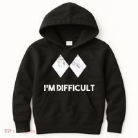 Ski I'm Difficult Skiing Skier Snowboard Snowboarder Gift Kids Hoodie thumb 0