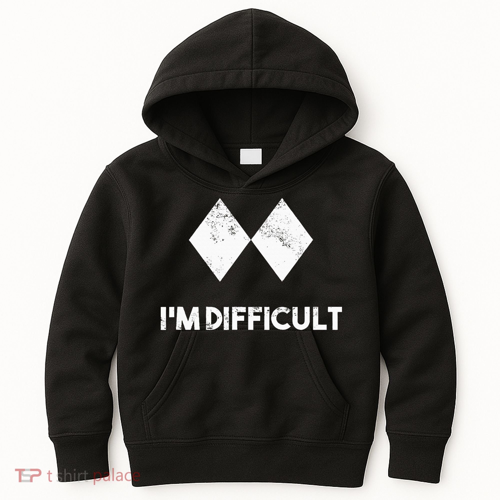 Ski I'm Difficult Skiing Skier Snowboard Snowboarder Gift Kids Hoodie