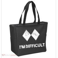 Ski I'm Difficult Skiing Skier Snowboard Snowboarder Gift Tote Bag thumb 2