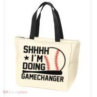 Shhhh I'm Doing Gamechanger Funny Baseball Players Tote Bag thumb 3