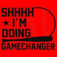 Shhhh I'm Doing Gamechanger Funny Baseball Players Santa Hat thumb 1