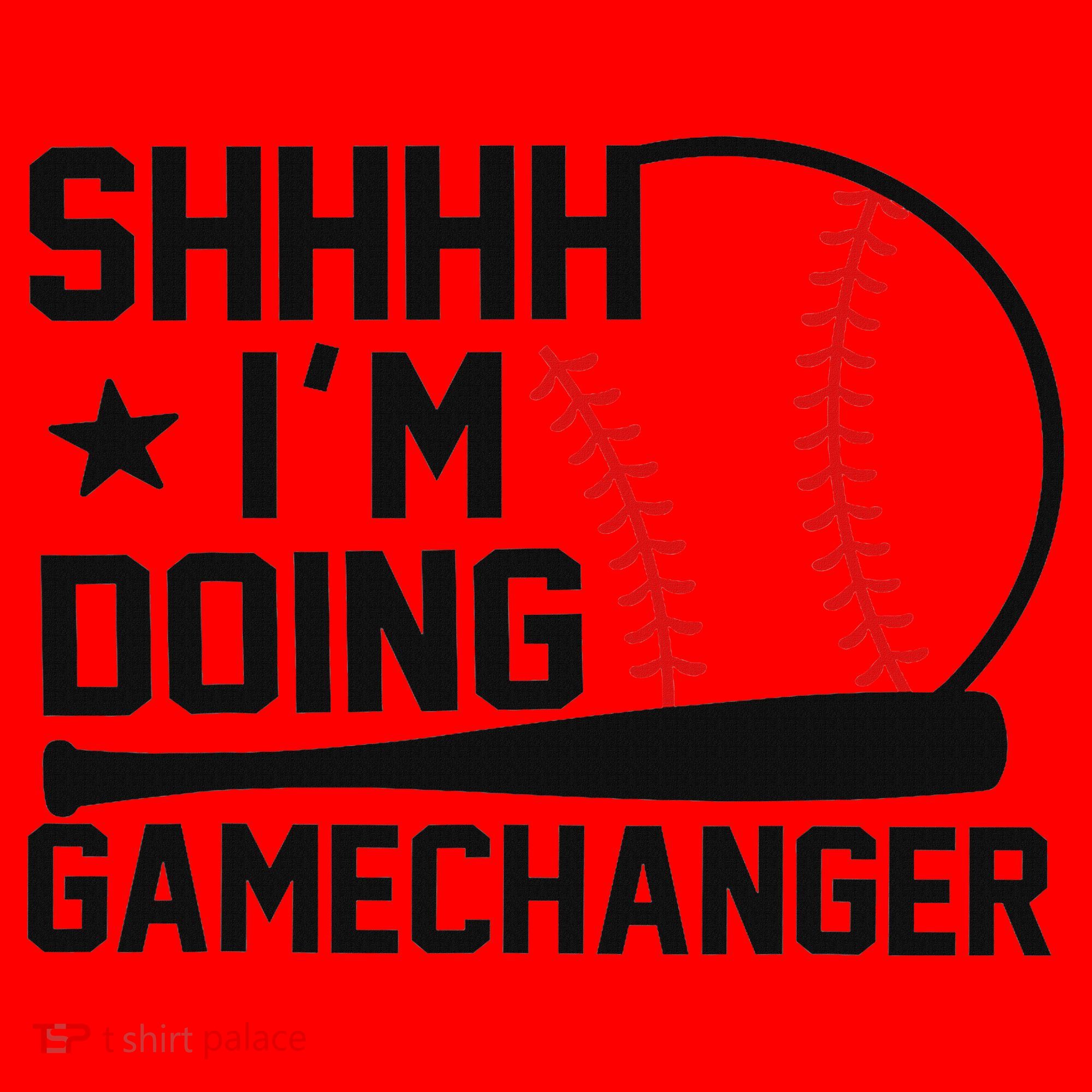 Shhhh I'm Doing Gamechanger Funny Baseball Players Santa Hat