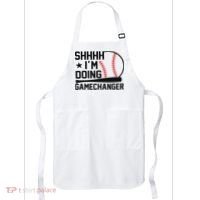 Shhhh I'm Doing Gamechanger Funny Baseball Players Apron thumb 0