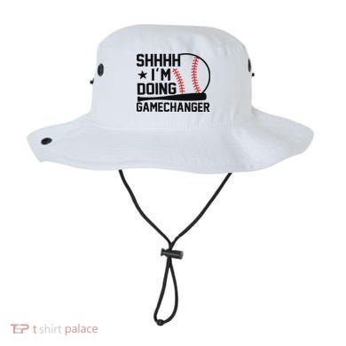 Shhhh I'm Doing Gamechanger Funny Baseball Players Bucket Hat