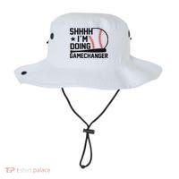Shhhh I'm Doing Gamechanger Funny Baseball Players Bucket Hat thumb 0