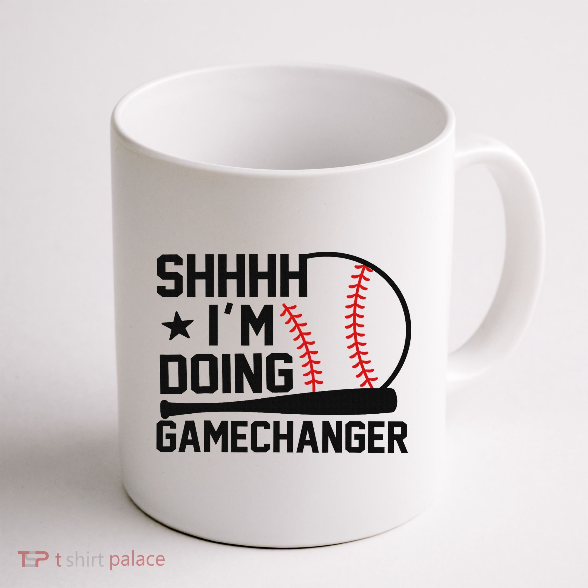 Shhhh I'm Doing Gamechanger Funny Baseball Players Coffee Mug