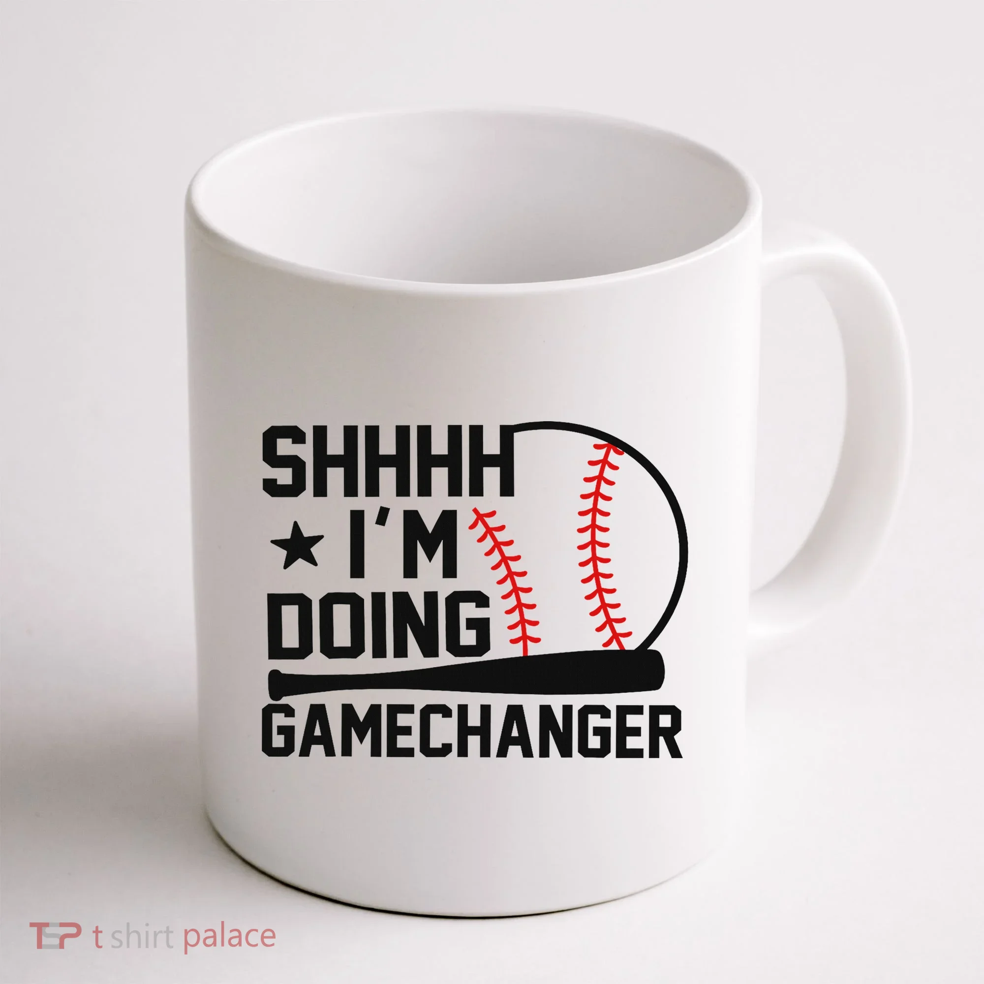 Shhhh I'm Doing Gamechanger Funny Baseball Players Coffee Mug
