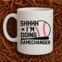 Shhhh I'm Doing Gamechanger Funny Baseball Players Coffee Mug thumb 2