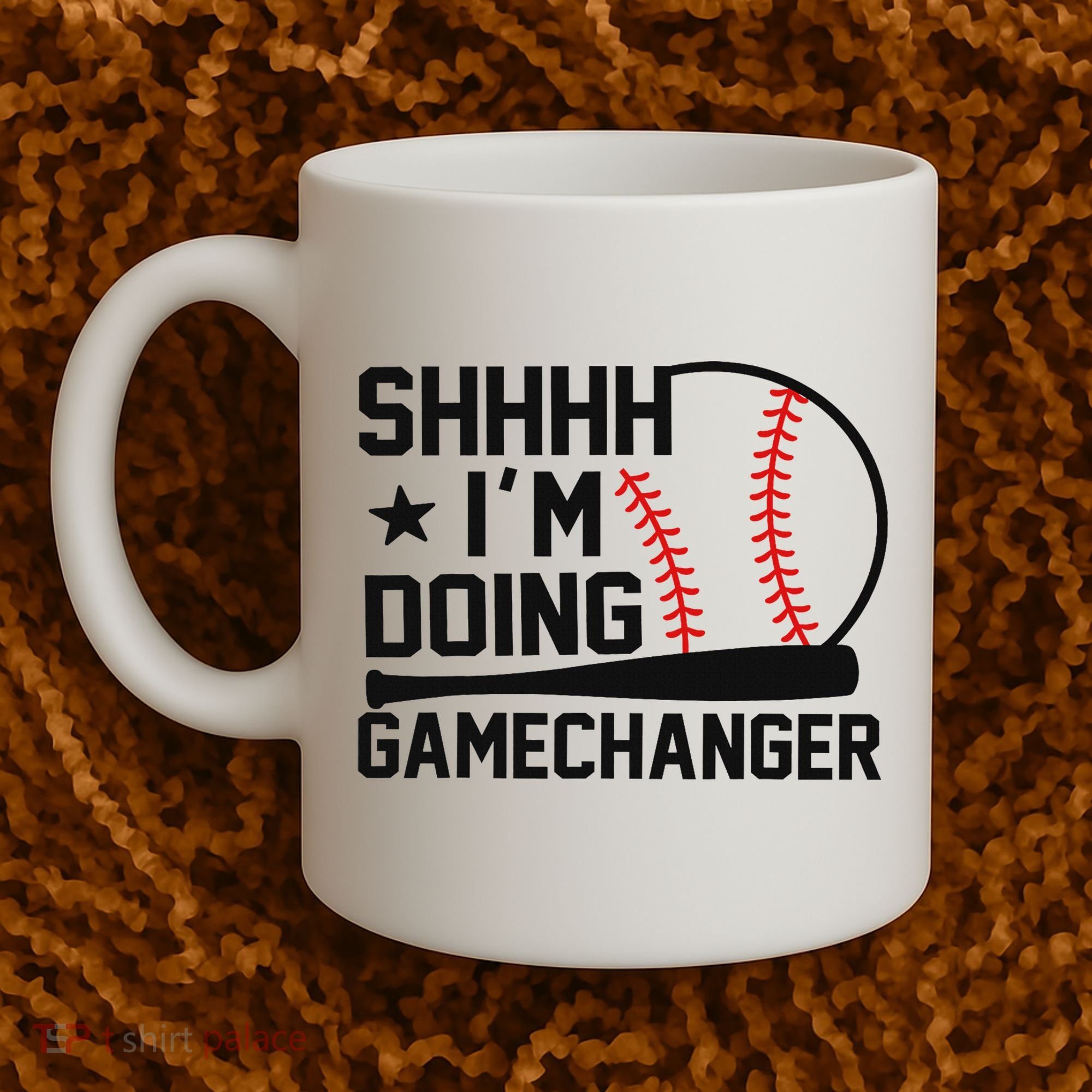 Shhhh I'm Doing Gamechanger Funny Baseball Players Coffee Mug