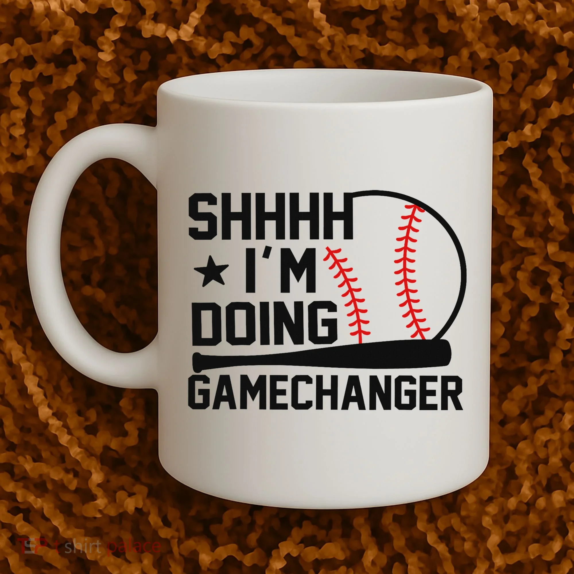 Shhhh I'm Doing Gamechanger Funny Baseball Players Coffee Mug
