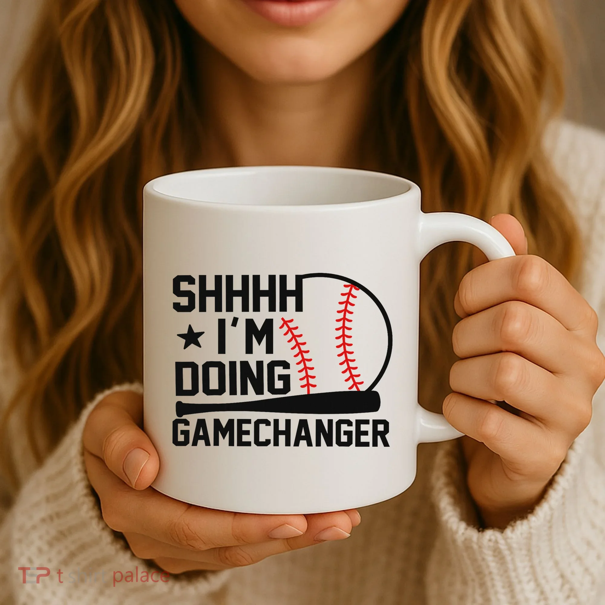 Shhhh I'm Doing Gamechanger Funny Baseball Players Coffee Mug