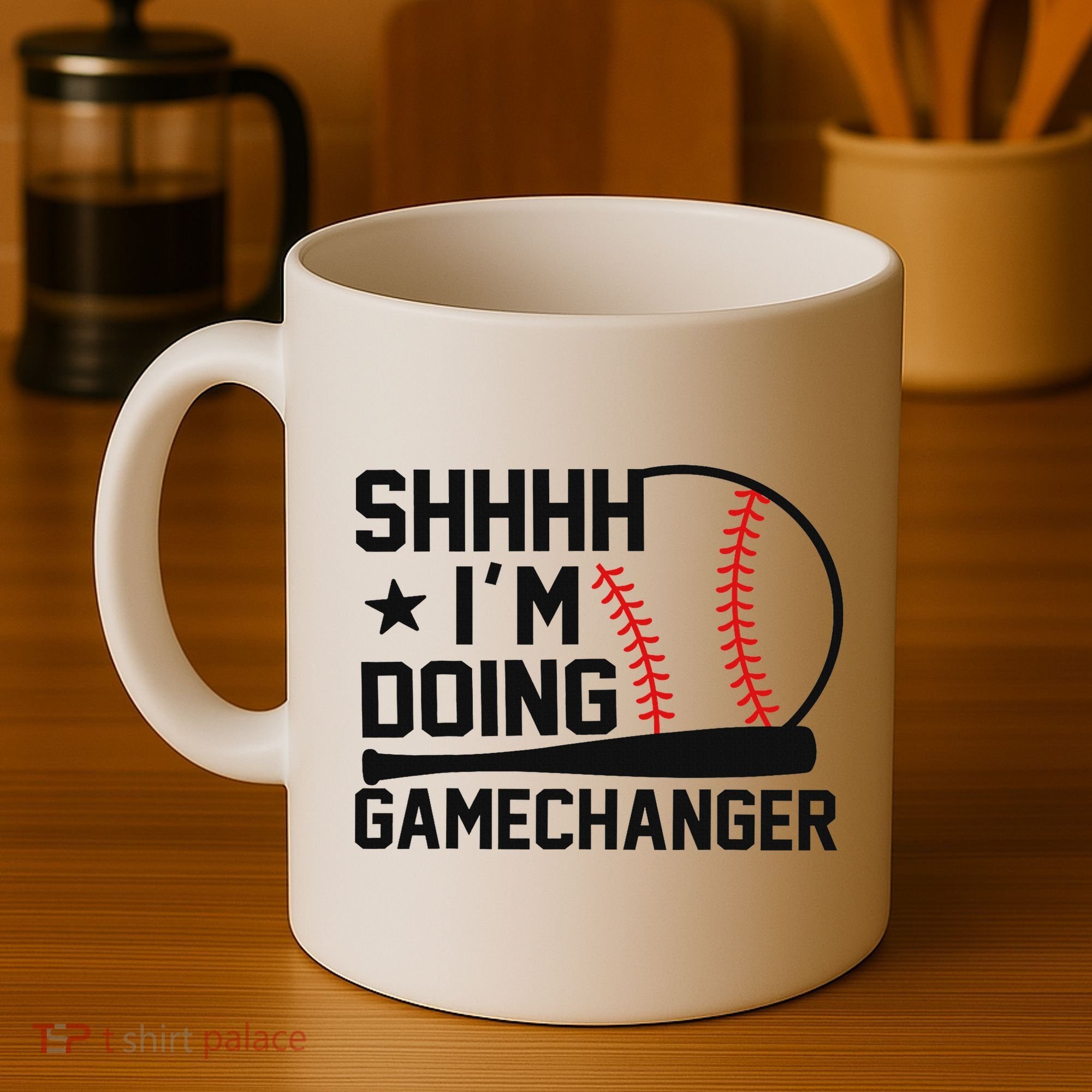 Shhhh I'm Doing Gamechanger Funny Baseball Players Coffee Mug