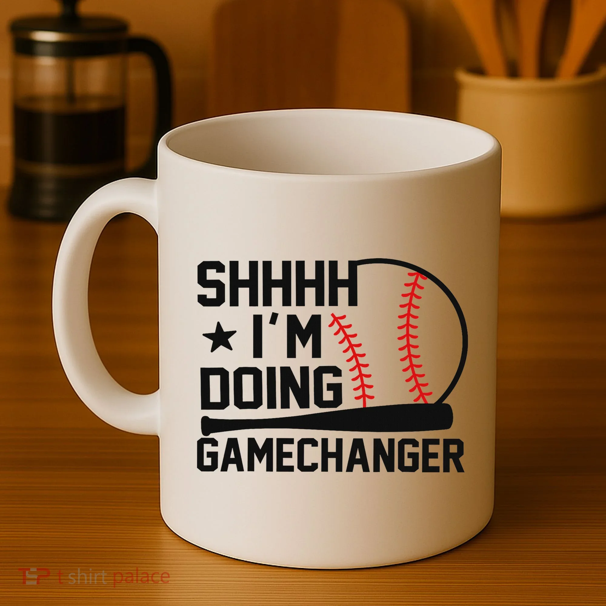 Shhhh I'm Doing Gamechanger Funny Baseball Players Coffee Mug