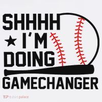 Shhhh I'm Doing Gamechanger Funny Baseball Players Beanie thumb 2