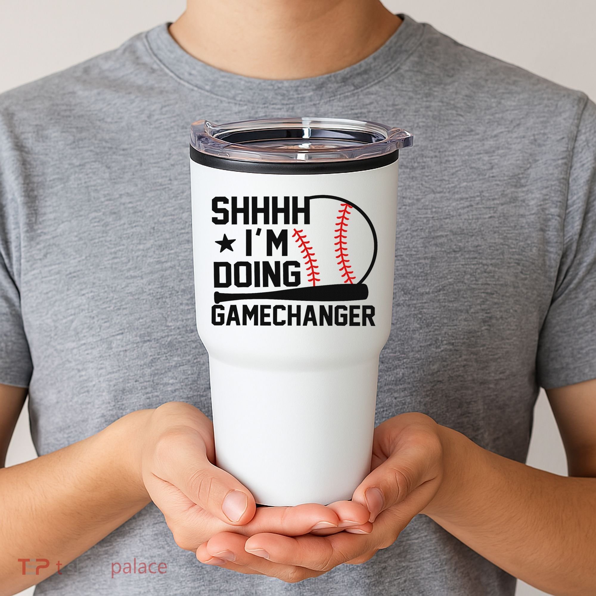 Shhhh I'm Doing Gamechanger Funny Baseball Players Tumbler
