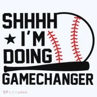 Shhhh I'm Doing Gamechanger Funny Baseball Players Tank Top thumb 6