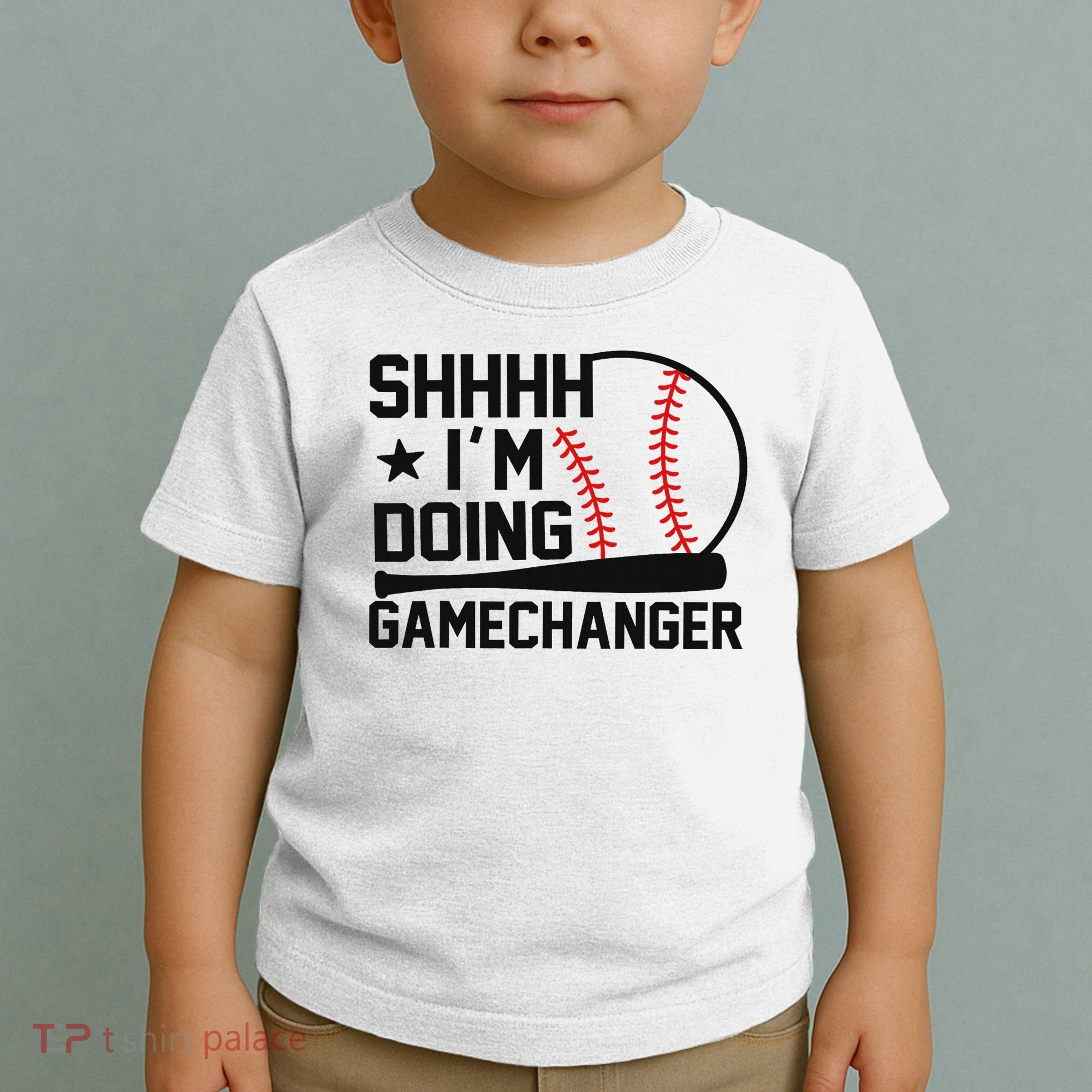 Shhhh I'm Doing Gamechanger Funny Baseball Players Toddler T-Shirt