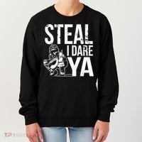 Steal I Dare Ya Funny Softball Catcher Team Sport Gift Women's Sweatshirt thumb 0