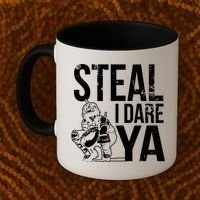 Steal I Dare Ya Funny Softball Catcher Team Sport Gift Coffee Mug thumb 2