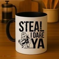 Steal I Dare Ya Funny Softball Catcher Team Sport Gift Coffee Mug thumb 4