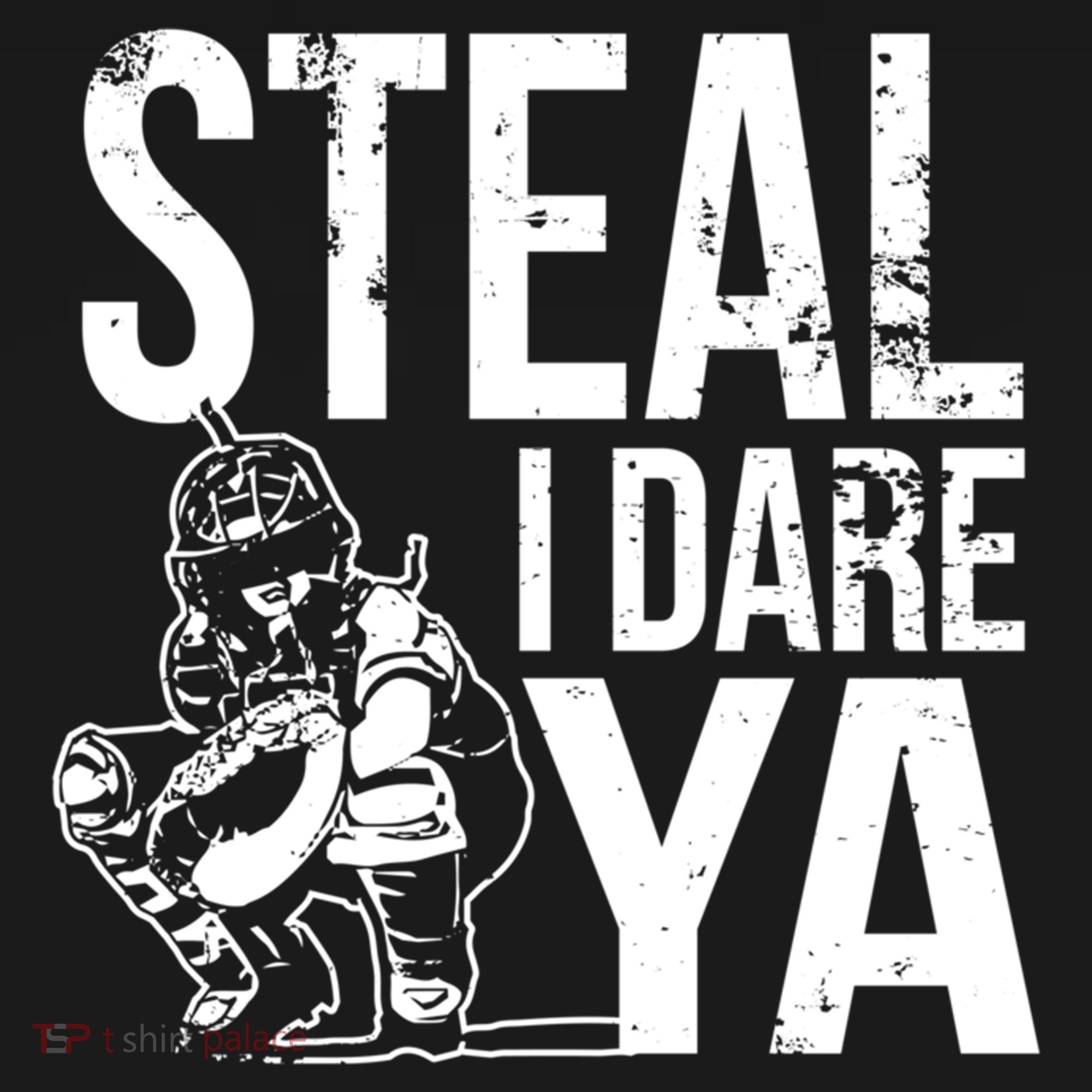 Steal I Dare Ya Funny Softball Catcher Team Sport Gift Women's Hoodie