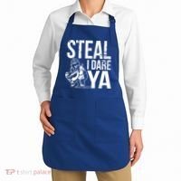 Steal I Dare Ya Funny Softball Catcher Team Sport Gift Apron thumb 2