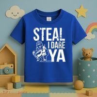 Steal I Dare Ya Funny Softball Catcher Team Sport Gift Toddler T-Shirt thumb 3