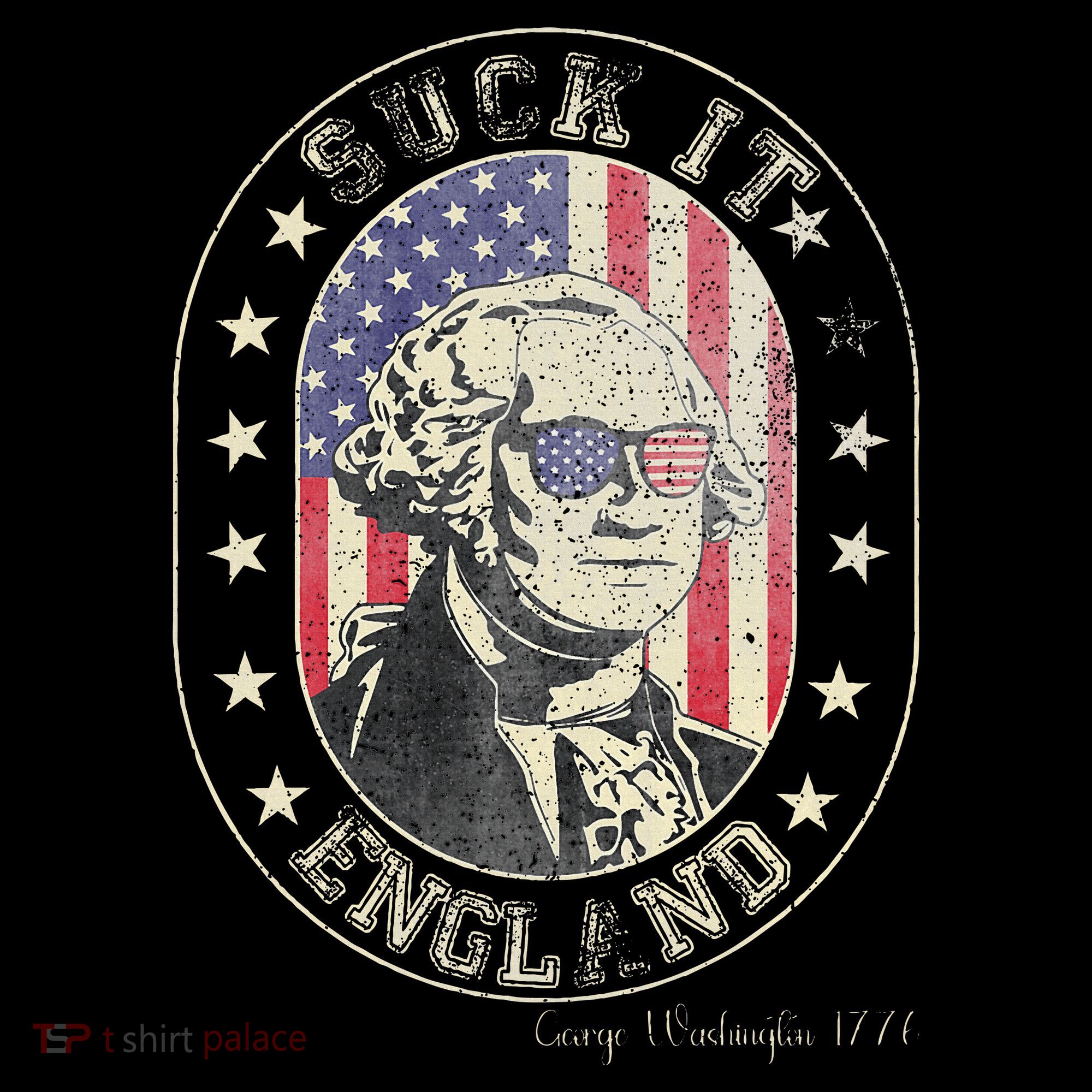 Suck It England George Washington 1776 Usa Funny Women's Hoodie