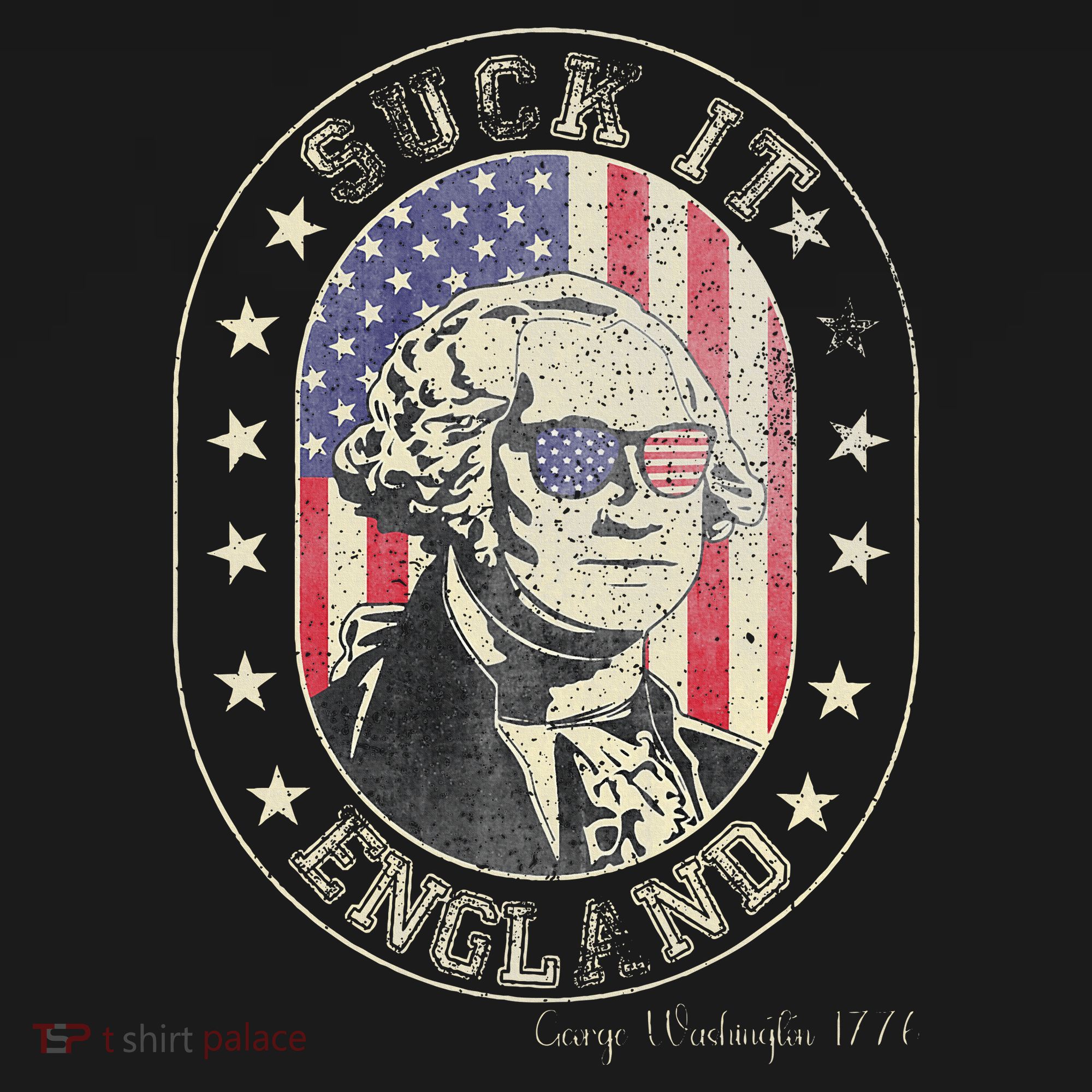 Suck It England George Washington 1776 Usa Funny Mousepad