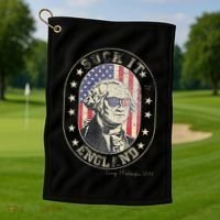 Suck It England George Washington 1776 Usa Funny Golf Towel thumb 1