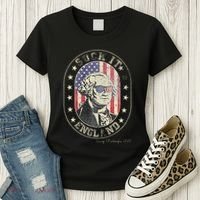 Suck It England George Washington 1776 Usa Funny Women's T-Shirt thumb 3